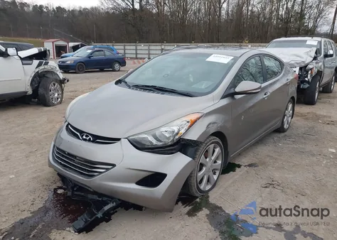 2013 Hyundai Elantra Limited from USA, damaged, VIN 5NPDH4AE4DH194553